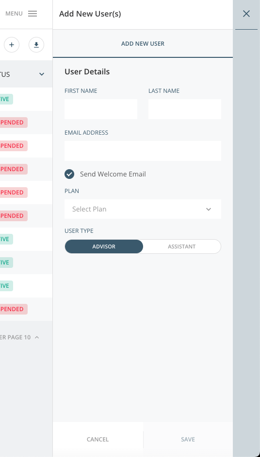 Navigate User Management