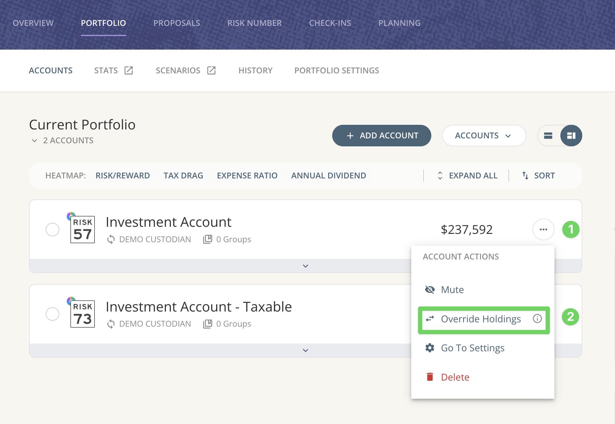 Create and Manage Client Portfolios
