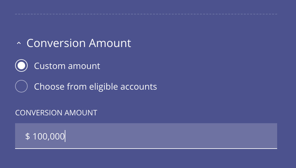 Run the Roth Conversion Calculator