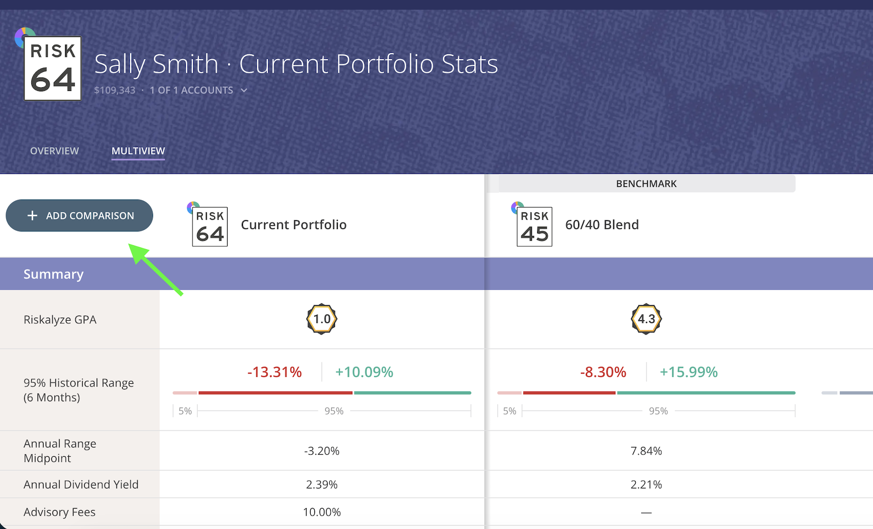 Compare Assets Using Stats Multiview