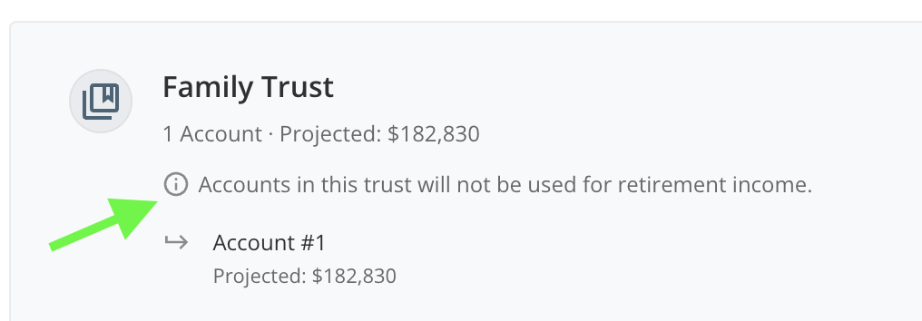 Understand Trusts in Income Center