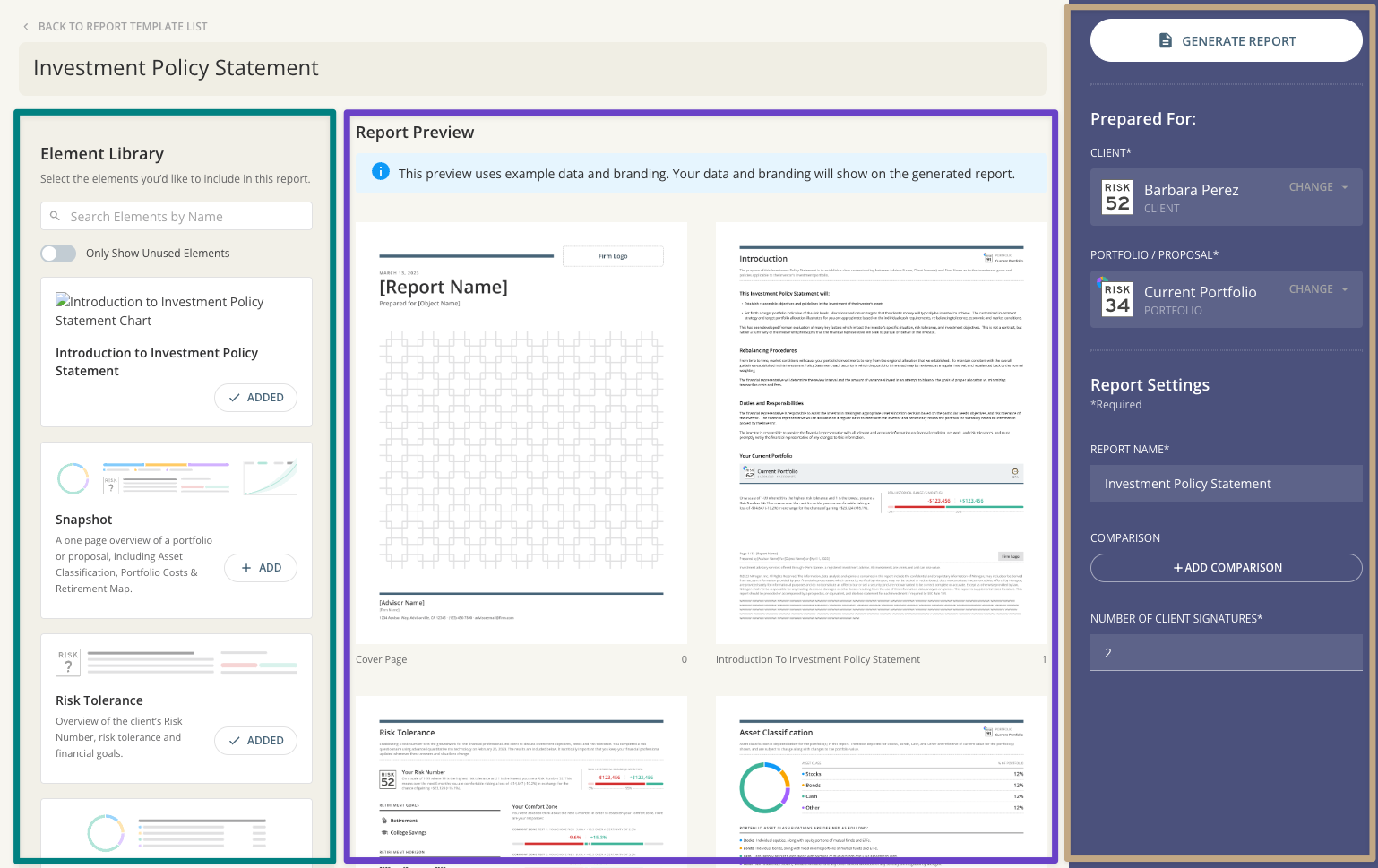 Generate a Report Using Reports Builder